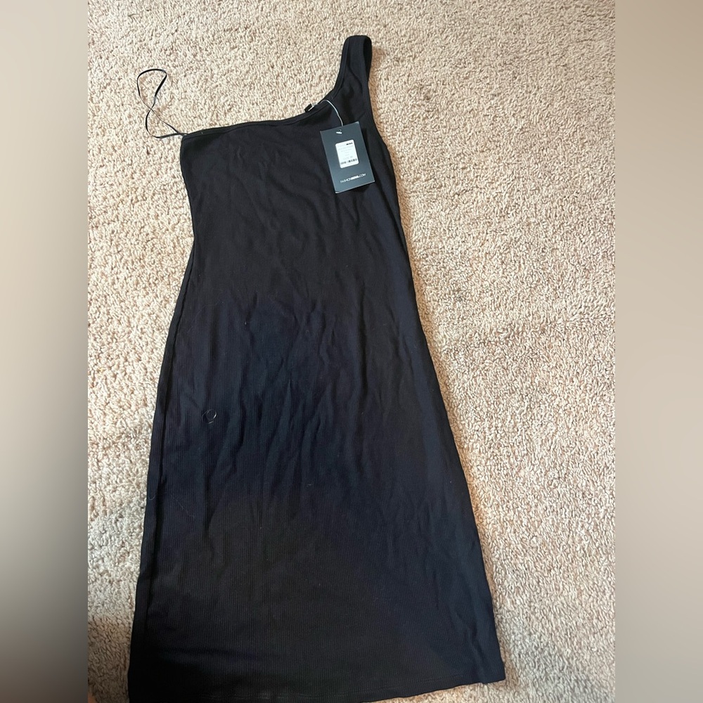 Black One-Shoulder Dress size medium
